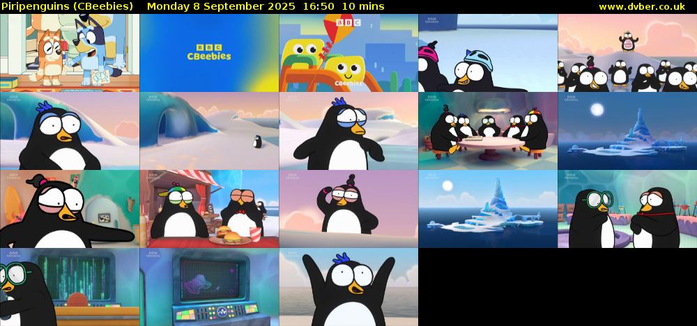 Piripenguins (CBeebies) Monday 8 September 2025 16:50 - 17:00