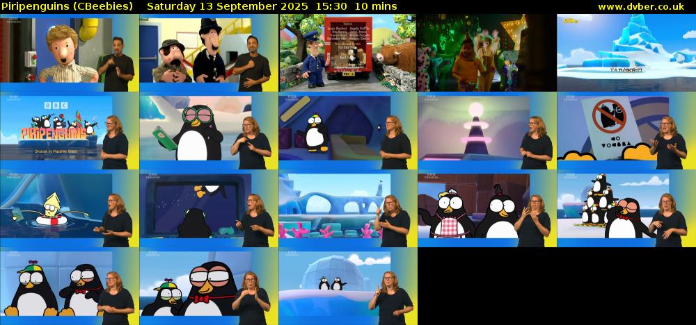 Piripenguins (CBeebies) Saturday 13 September 2025 15:30 - 15:40