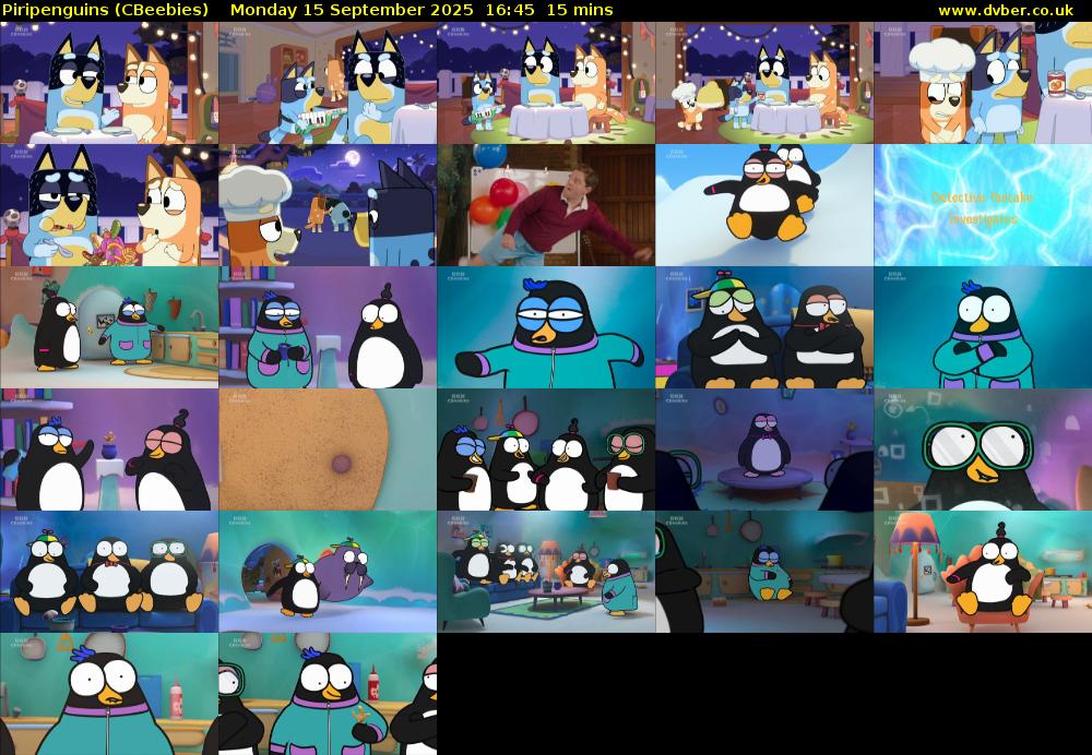 Piripenguins (CBeebies) Monday 15 September 2025 16:45 - 17:00