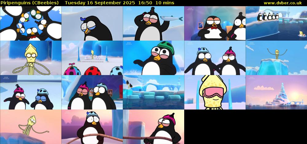 Piripenguins (CBeebies) Tuesday 16 September 2025 16:50 - 17:00
