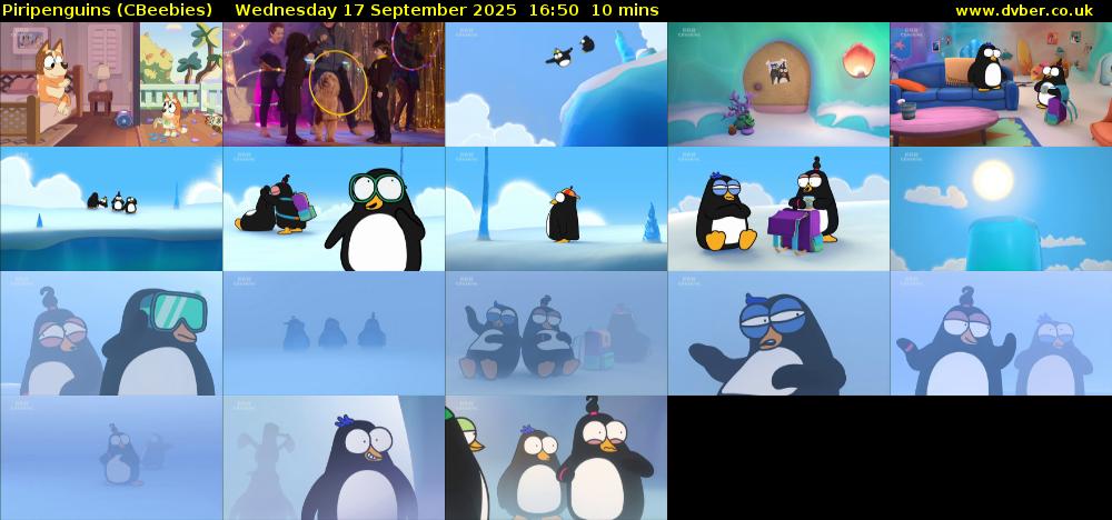 Piripenguins (CBeebies) Wednesday 17 September 2025 16:50 - 17:00