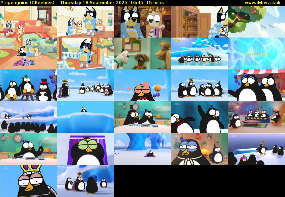 Piripenguins (CBeebies) Thursday 18 September 2025 16:45 - 17:00