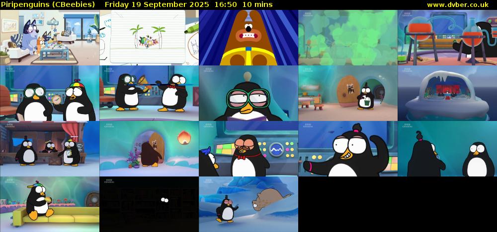 Piripenguins (CBeebies) Friday 19 September 2025 16:50 - 17:00