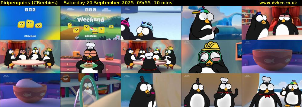 Piripenguins (CBeebies) Saturday 20 September 2025 09:55 - 10:05