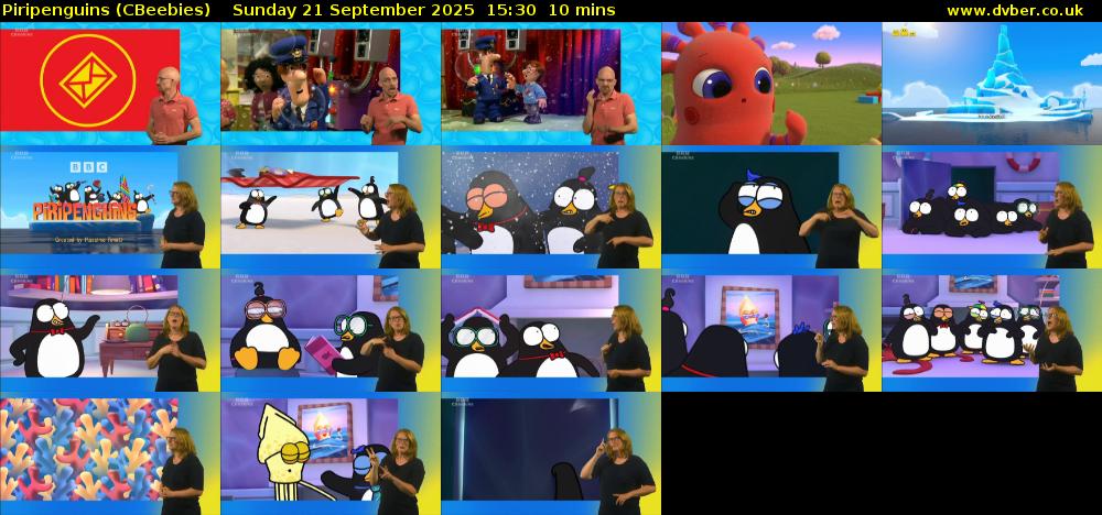 Piripenguins (CBeebies) Sunday 21 September 2025 15:30 - 15:40