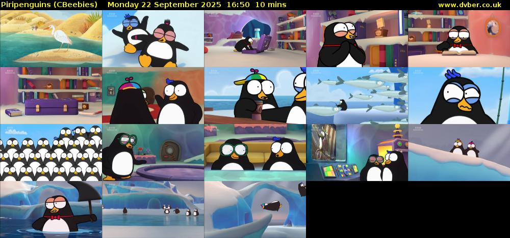 Piripenguins (CBeebies) Monday 22 September 2025 16:50 - 17:00