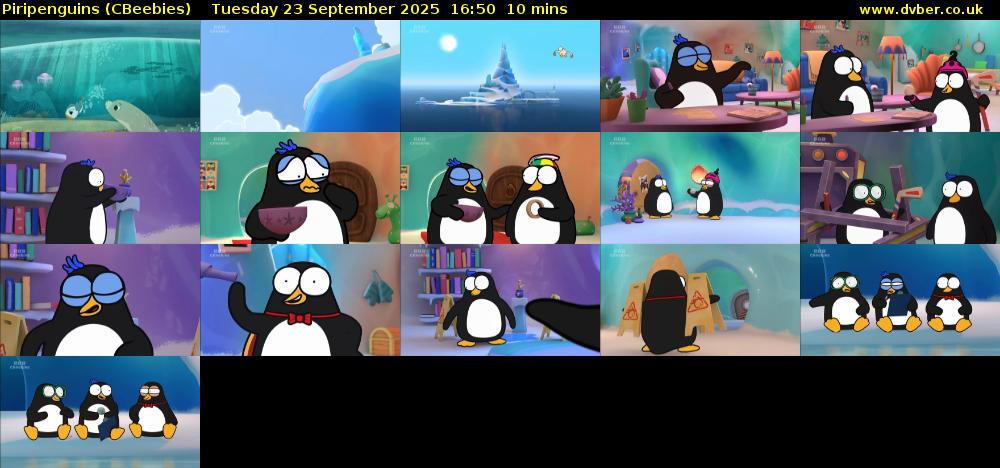 Piripenguins (CBeebies) Tuesday 23 September 2025 16:50 - 17:00