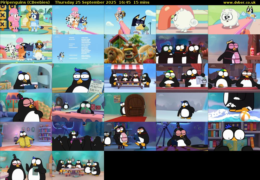 Piripenguins (CBeebies) Thursday 25 September 2025 16:45 - 17:00
