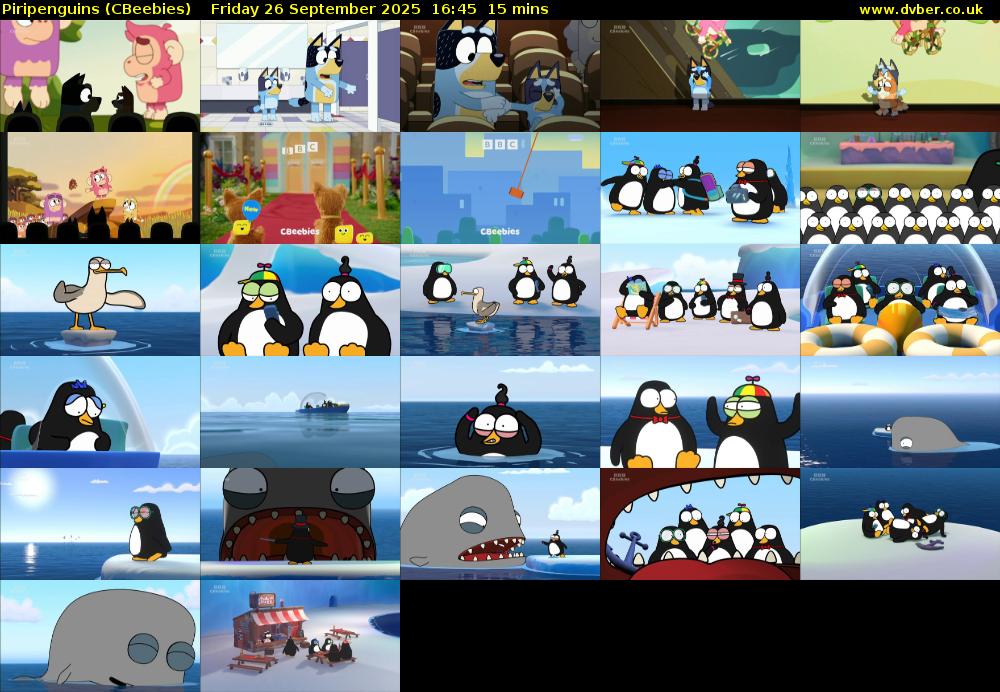 Piripenguins (CBeebies) Friday 26 September 2025 16:45 - 17:00