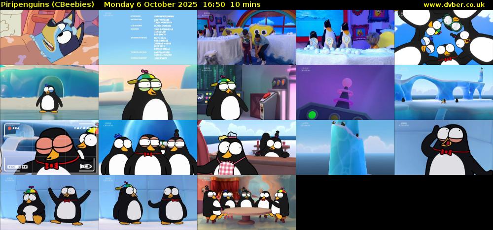 Piripenguins (CBeebies) Monday 6 October 2025 16:50 - 17:00