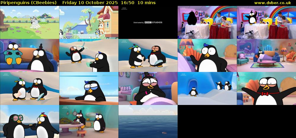 Piripenguins (CBeebies) Friday 10 October 2025 16:50 - 17:00