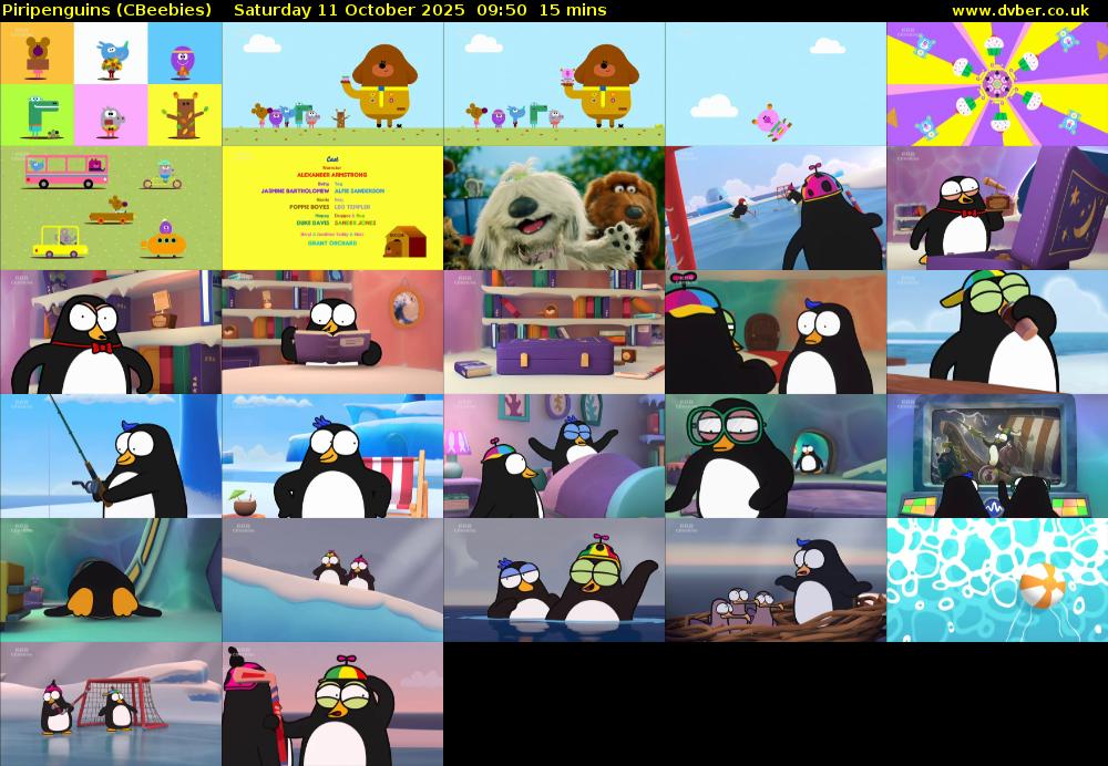 Piripenguins (CBeebies) Saturday 11 October 2025 09:50 - 10:05