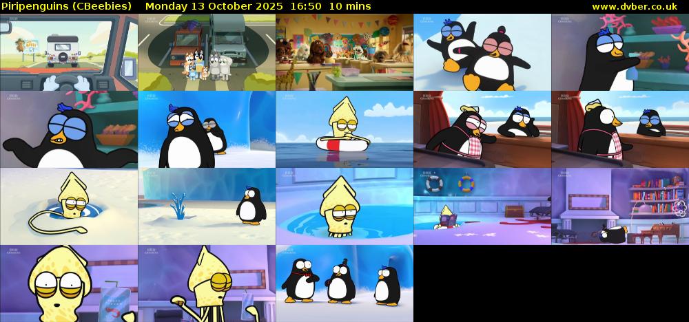 Piripenguins (CBeebies) Monday 13 October 2025 16:50 - 17:00