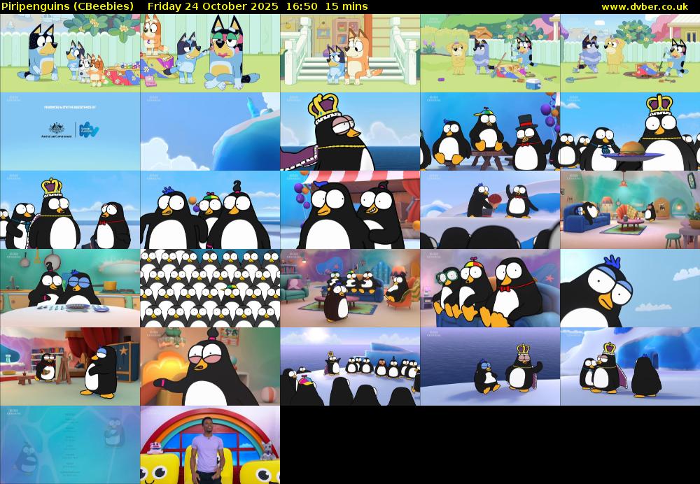 Piripenguins (CBeebies) Friday 24 October 2025 16:50 - 17:05
