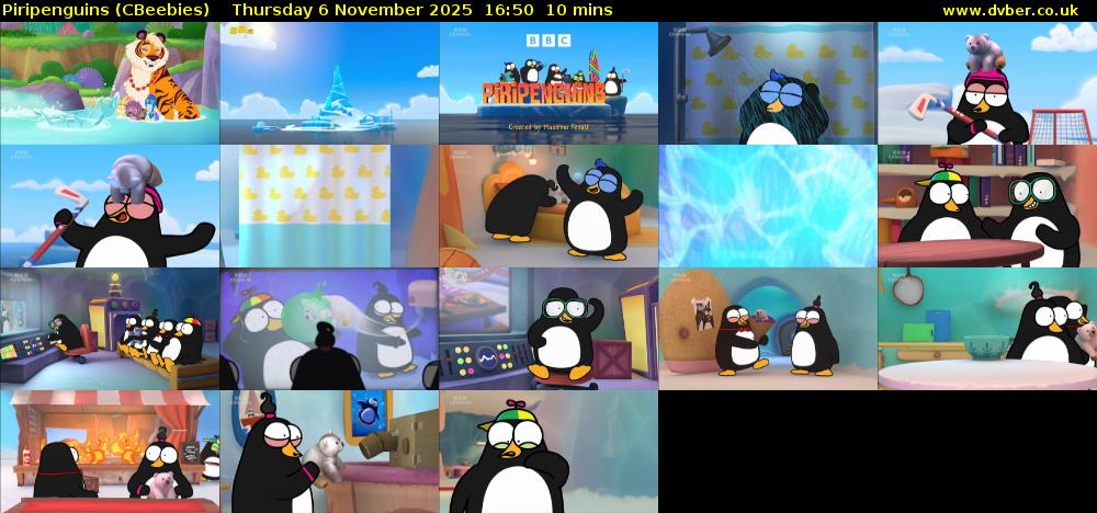Piripenguins (CBeebies) Thursday 6 November 2025 16:50 - 17:00