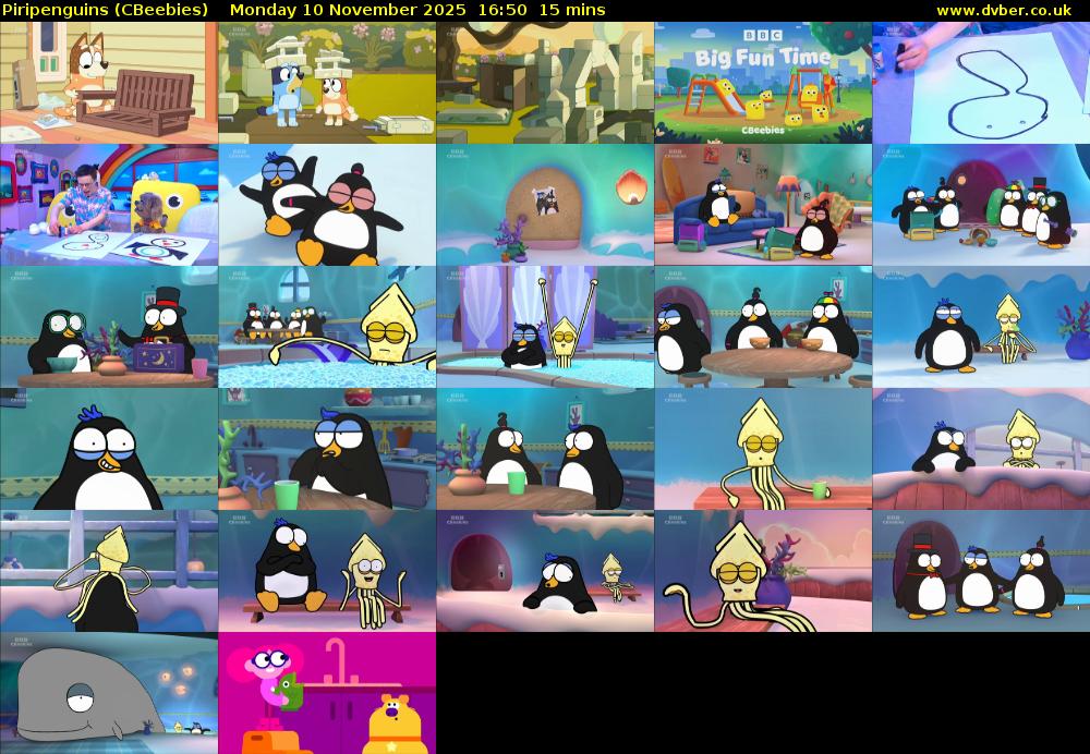 Piripenguins (CBeebies) Monday 10 November 2025 16:50 - 17:05