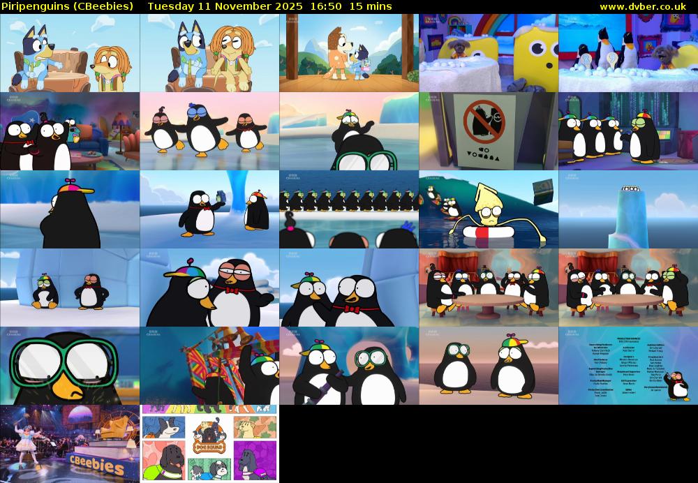 Piripenguins (CBeebies) Tuesday 11 November 2025 16:50 - 17:05