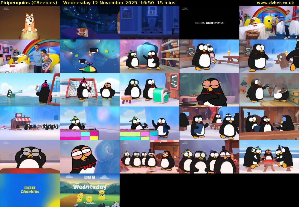 Piripenguins (CBeebies) Wednesday 12 November 2025 16:50 - 17:05