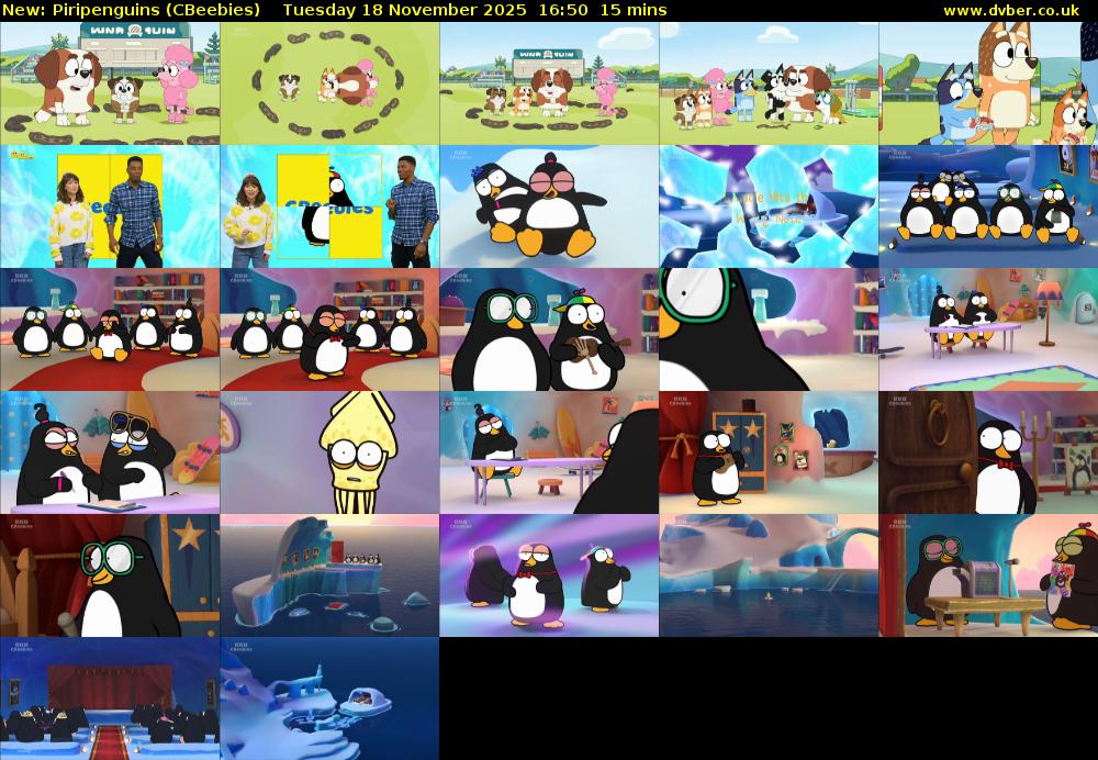 Piripenguins (CBeebies) Tuesday 18 November 2025 16:50 - 17:05