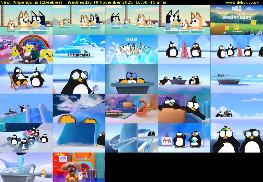 Piripenguins (CBeebies) Wednesday 19 November 2025 16:50 - 17:05