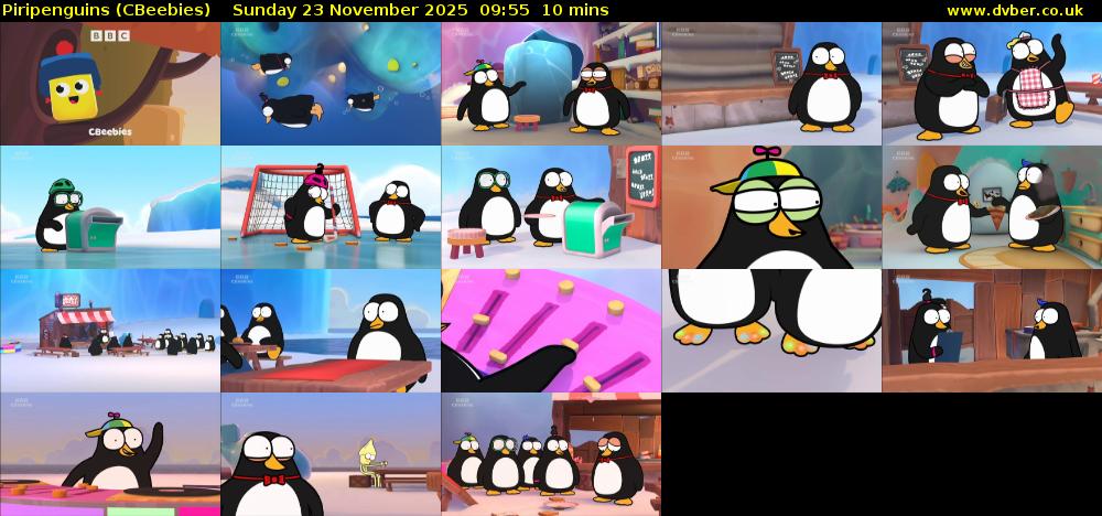 Piripenguins (CBeebies) Sunday 23 November 2025 09:55 - 10:05