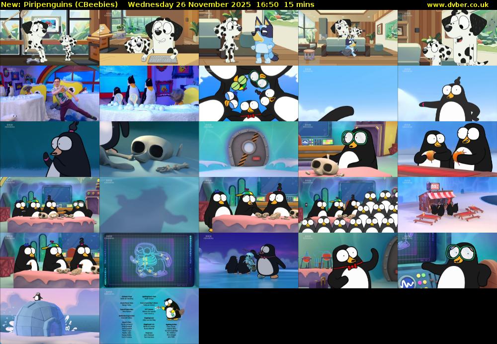 Piripenguins (CBeebies) Wednesday 26 November 2025 16:50 - 17:05