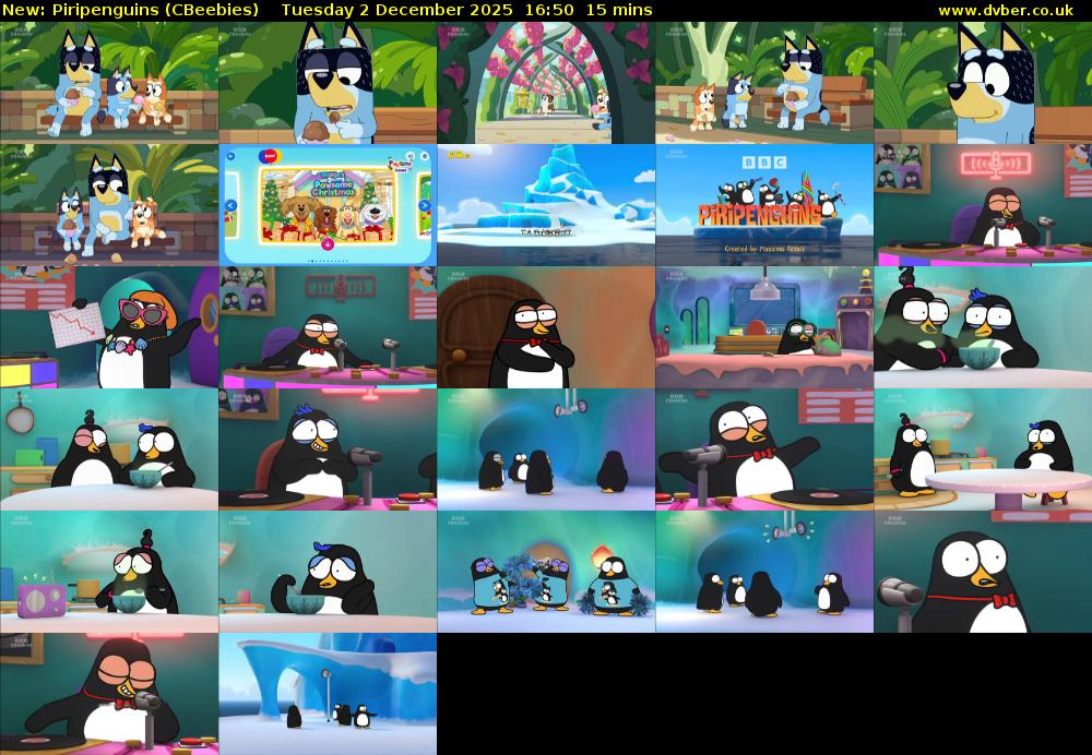 Piripenguins (CBeebies) Tuesday 2 December 2025 16:50 - 17:05
