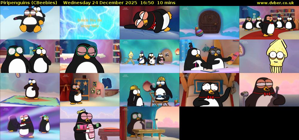 Piripenguins (CBeebies) Wednesday 24 December 2025 16:50 - 17:00
