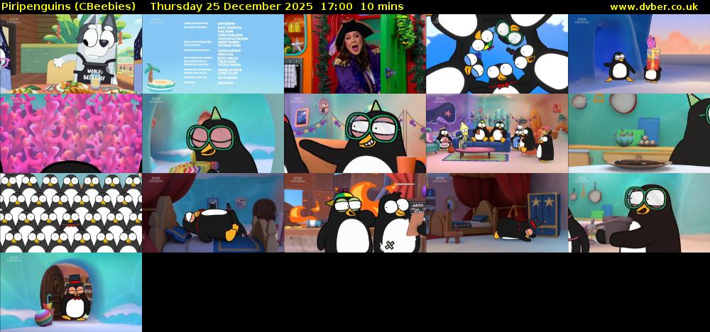 Piripenguins (CBeebies) Thursday 25 December 2025 17:00 - 17:10