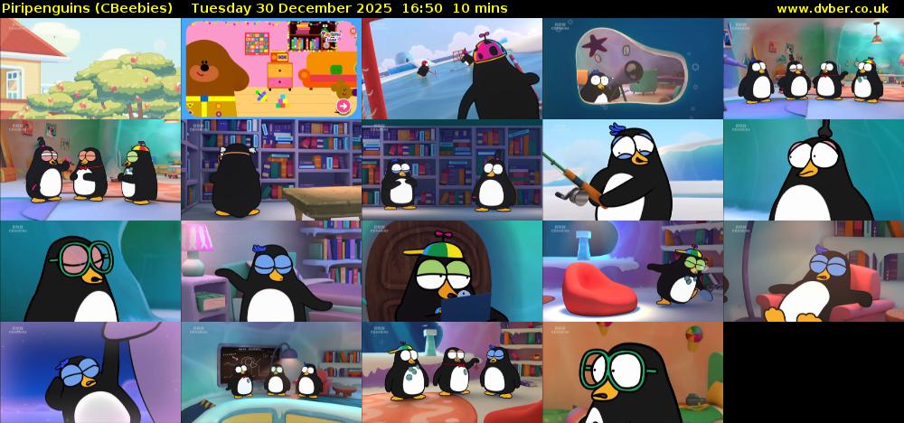 Piripenguins (CBeebies) Tuesday 30 December 2025 16:50 - 17:00