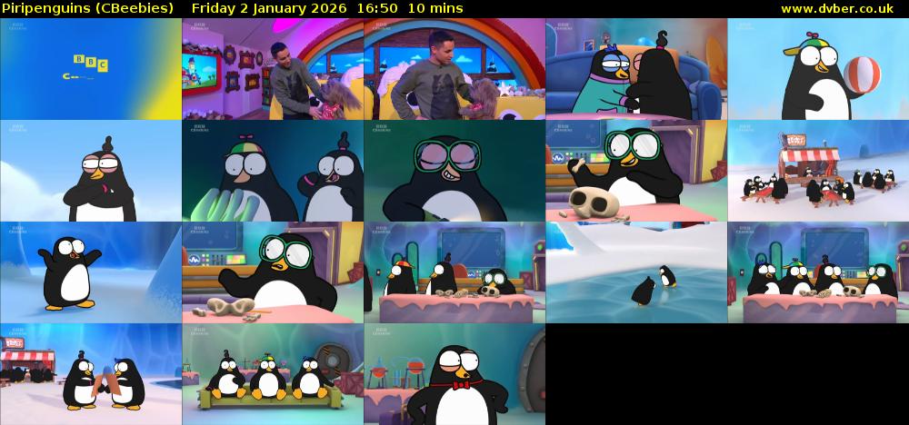 Piripenguins (CBeebies) Friday 2 January 2026 16:50 - 17:00