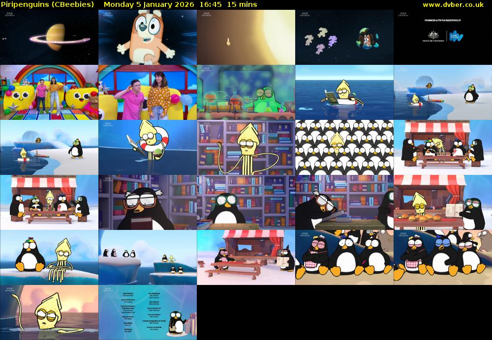 Piripenguins (CBeebies) Monday 5 January 2026 16:45 - 17:00
