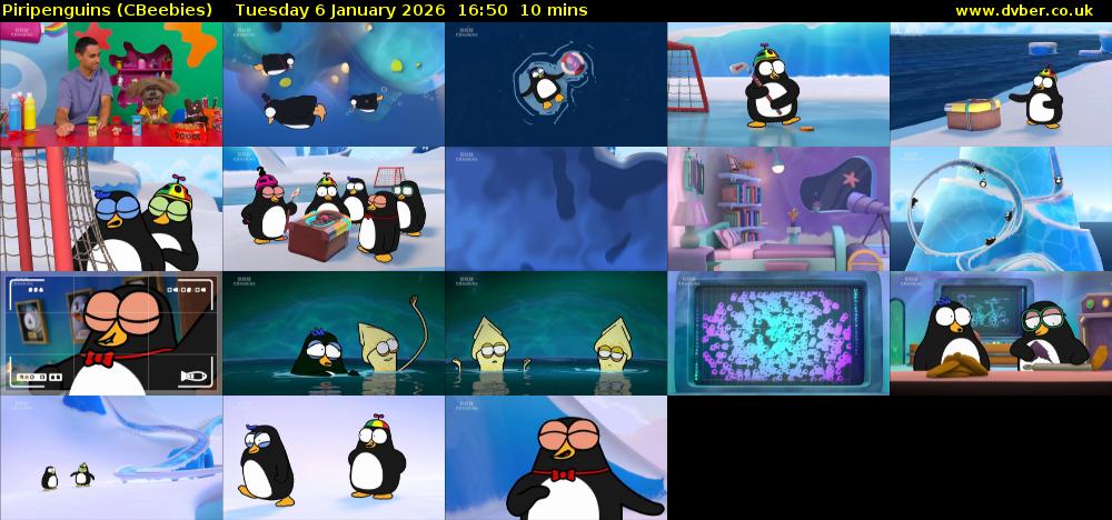 Piripenguins (CBeebies) Tuesday 6 January 2026 16:50 - 17:00