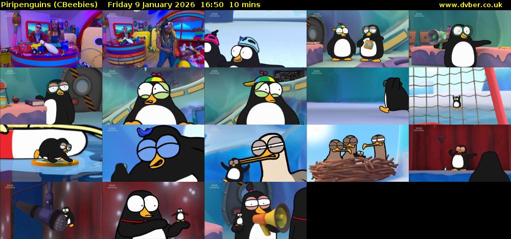 Piripenguins (CBeebies) Friday 9 January 2026 16:50 - 17:00
