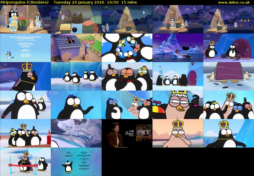 Piripenguins (CBeebies) Tuesday 20 January 2026 16:50 - 17:05