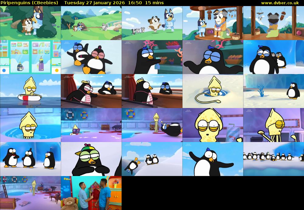Piripenguins (CBeebies) Tuesday 27 January 2026 16:50 - 17:05