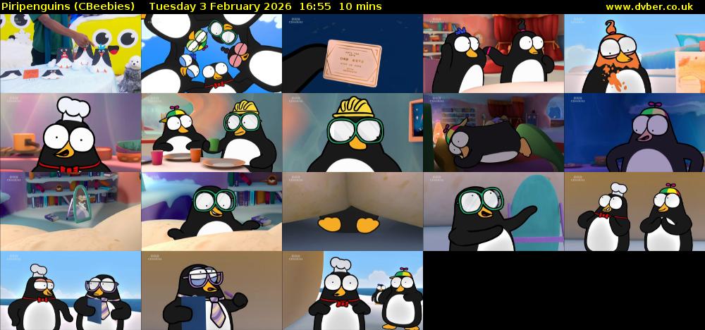 Piripenguins (CBeebies) Tuesday 3 February 2026 16:55 - 17:05