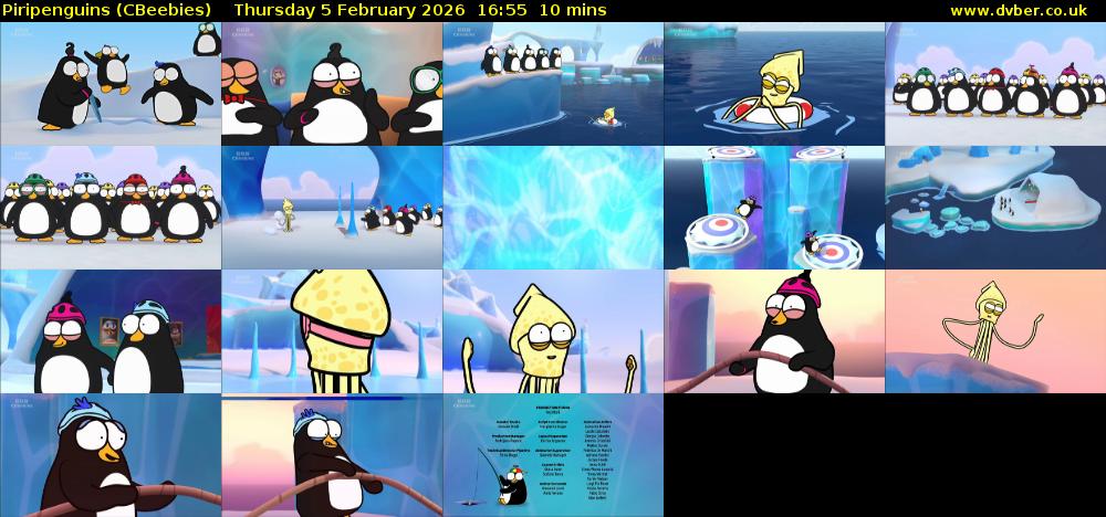 Piripenguins (CBeebies) Thursday 5 February 2026 16:55 - 17:05