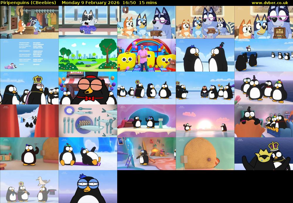 Piripenguins (CBeebies) Monday 9 February 2026 16:50 - 17:05