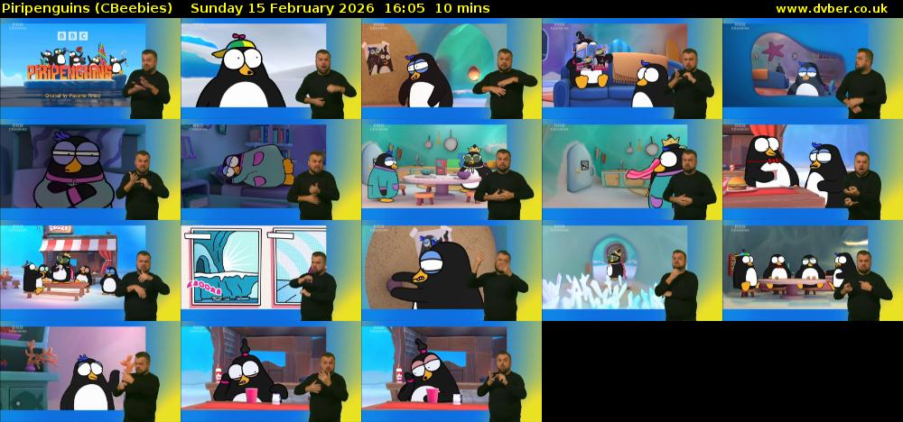 Piripenguins (CBeebies) Sunday 15 February 2026 16:05 - 16:15