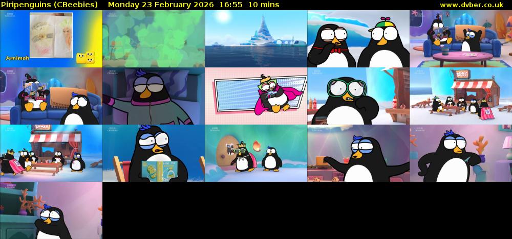 Piripenguins (CBeebies) Monday 23 February 2026 16:55 - 17:05