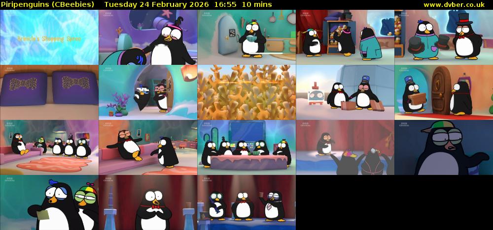 Piripenguins (CBeebies) Tuesday 24 February 2026 16:55 - 17:05