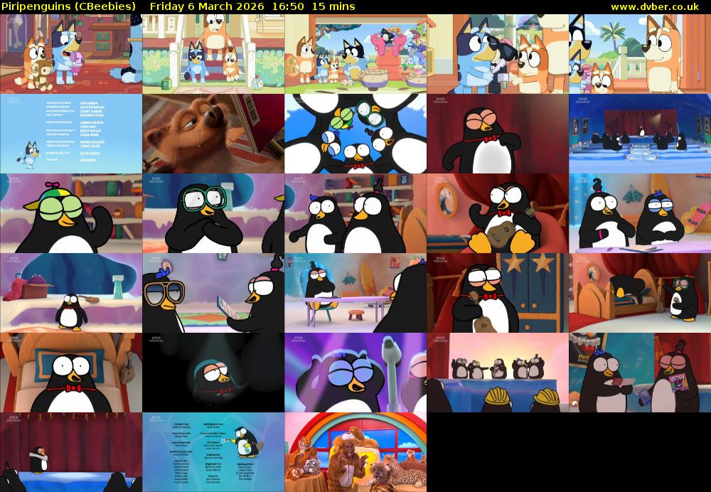 Piripenguins (CBeebies) Friday 6 March 2026 16:50 - 17:05