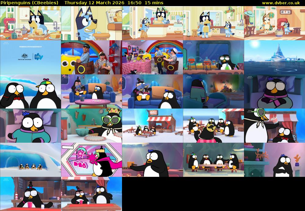 Piripenguins (CBeebies) Thursday 12 March 2026 16:50 - 17:05