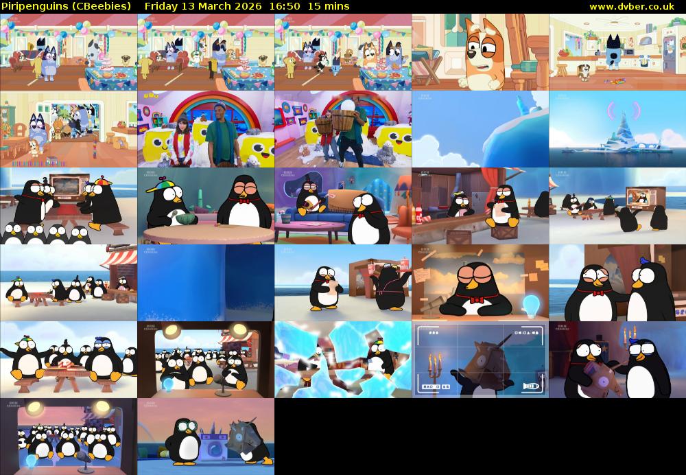 Piripenguins (CBeebies) Friday 13 March 2026 16:50 - 17:05