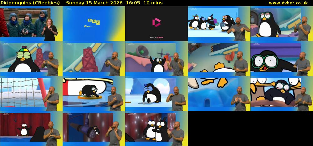 Piripenguins (CBeebies) Sunday 15 March 2026 16:05 - 16:15