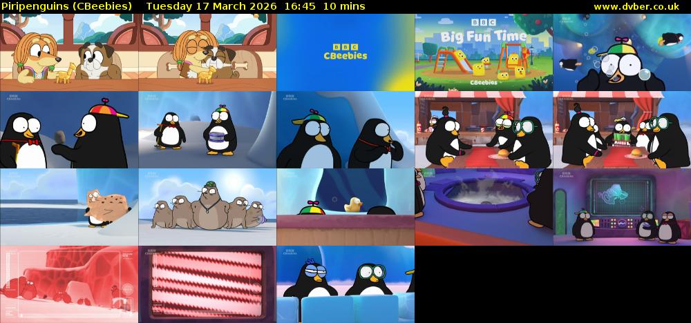 Piripenguins (CBeebies) Tuesday 17 March 2026 16:45 - 16:55