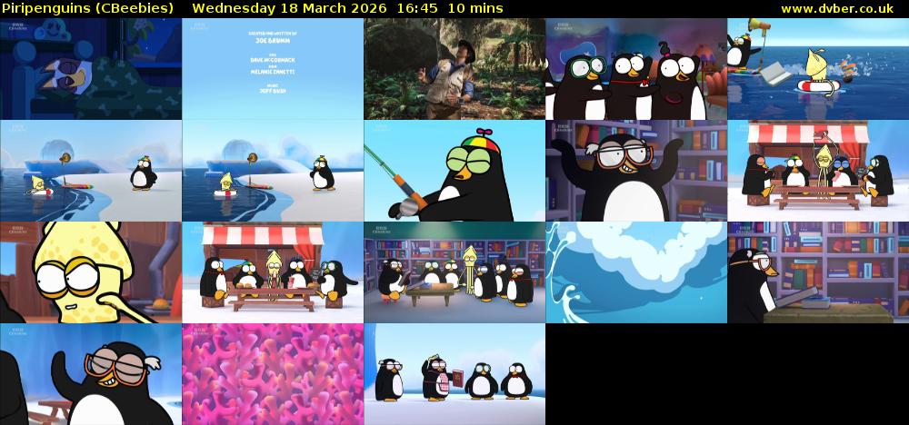 Piripenguins (CBeebies) Wednesday 18 March 2026 16:45 - 16:55