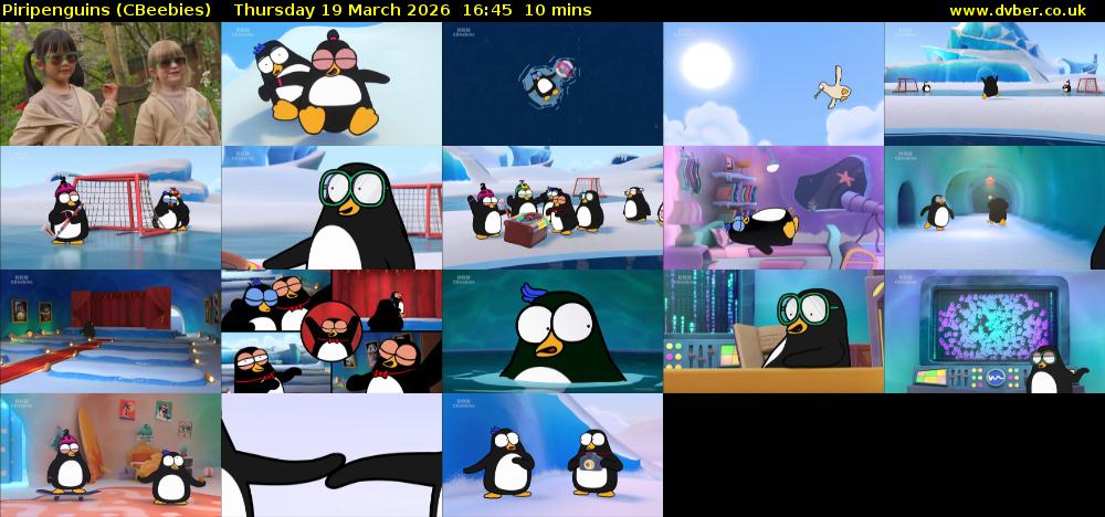 Piripenguins (CBeebies) Thursday 19 March 2026 16:45 - 16:55