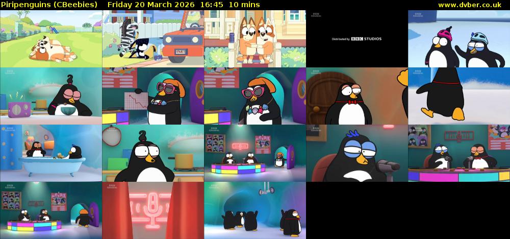 Piripenguins (CBeebies) Friday 20 March 2026 16:45 - 16:55